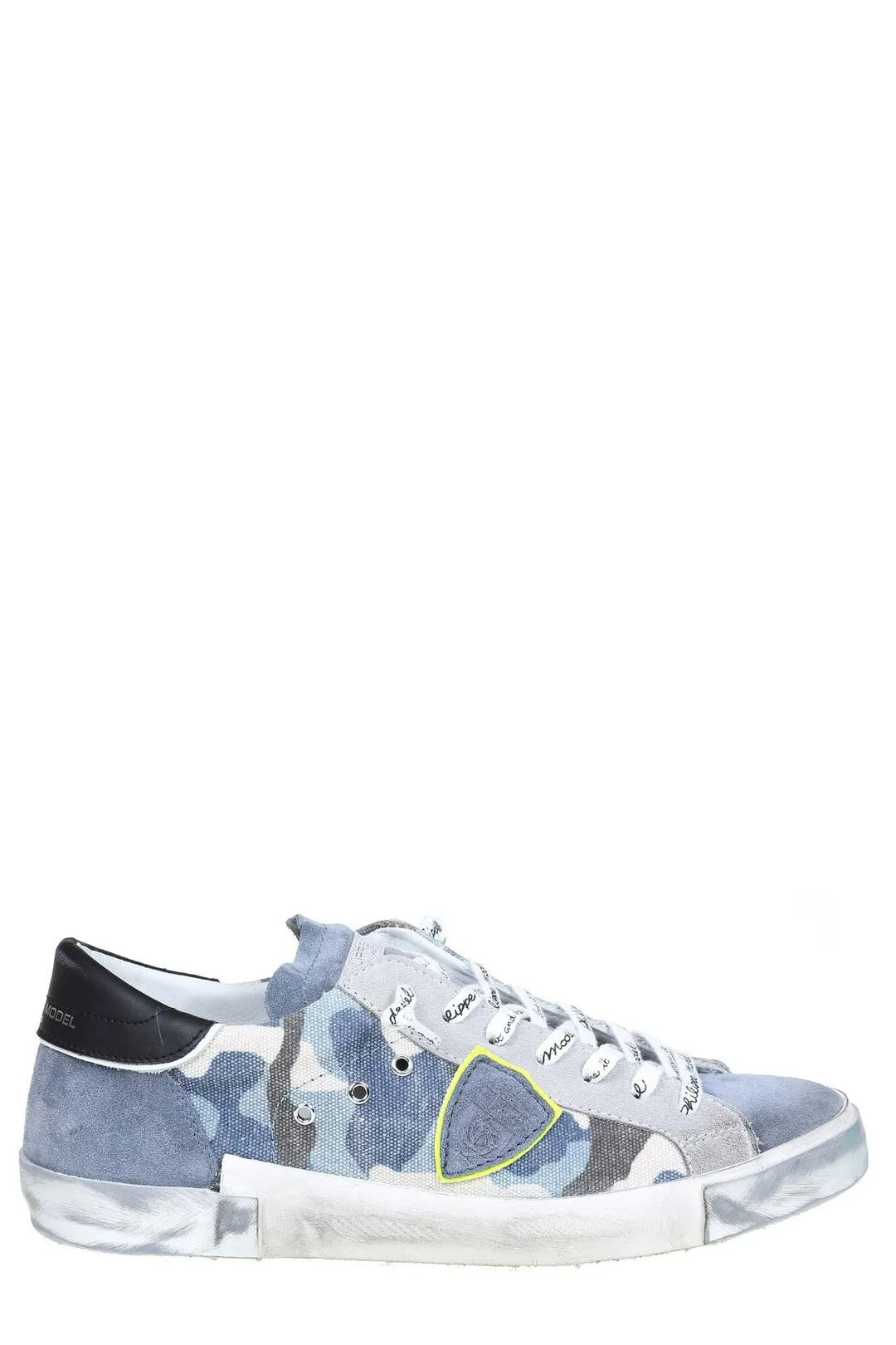 Philippe Model Patchwork Denim Sneakers