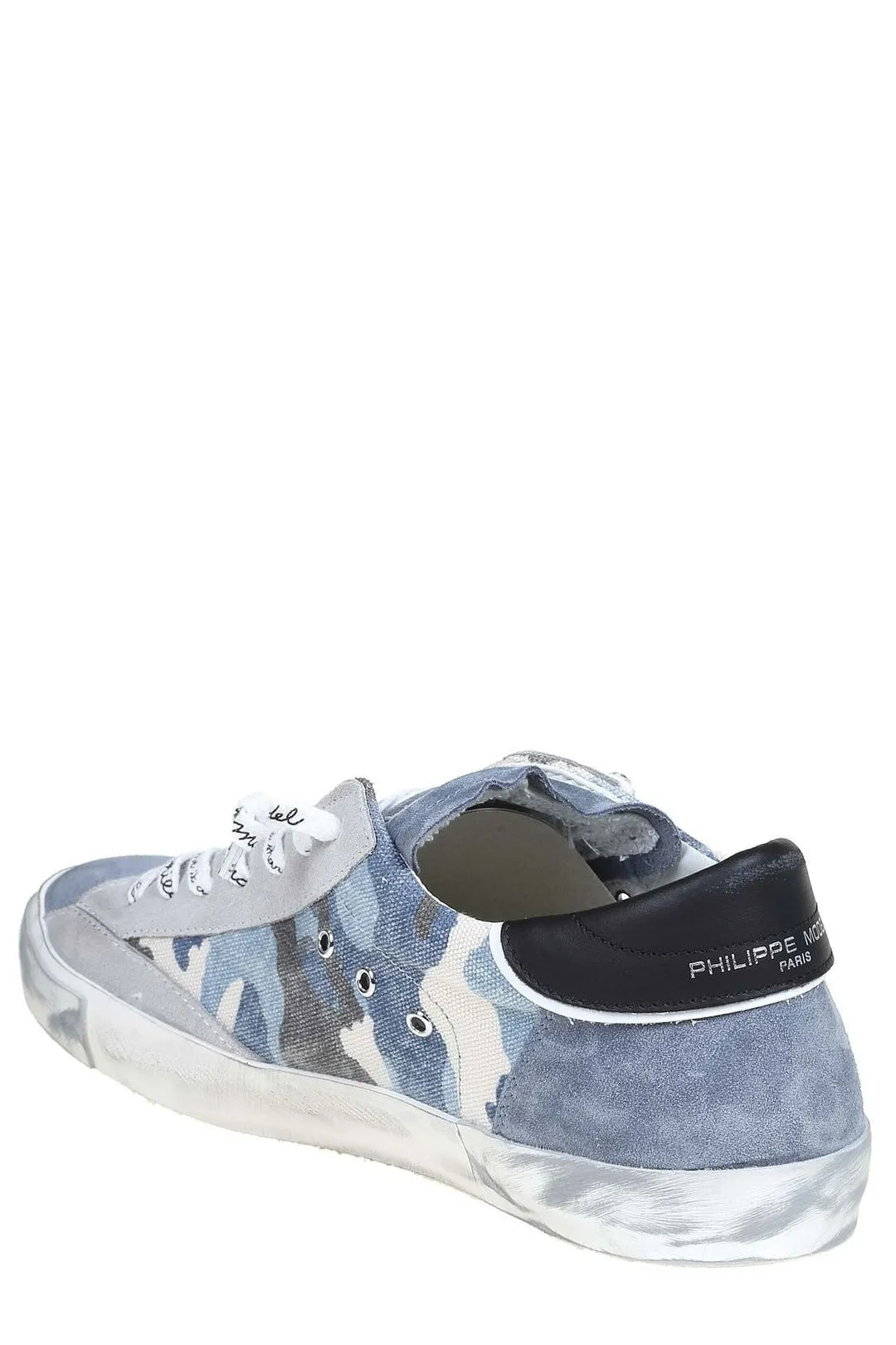 Philippe Model Patchwork Denim Sneakers