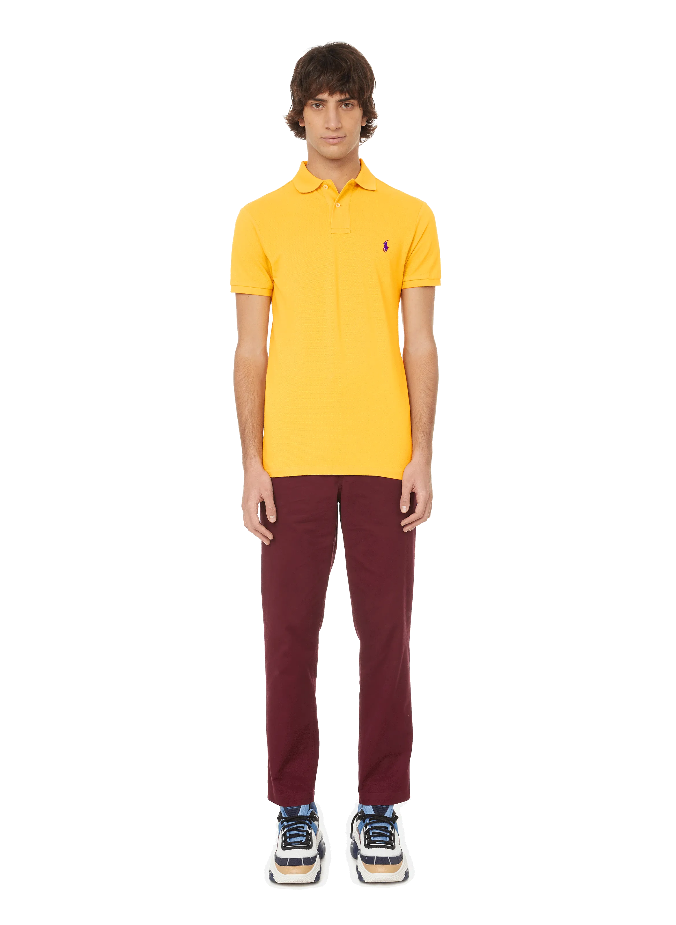 Polo ralph lauren  Slim-fit cotton piqué polo shirt - Yellow