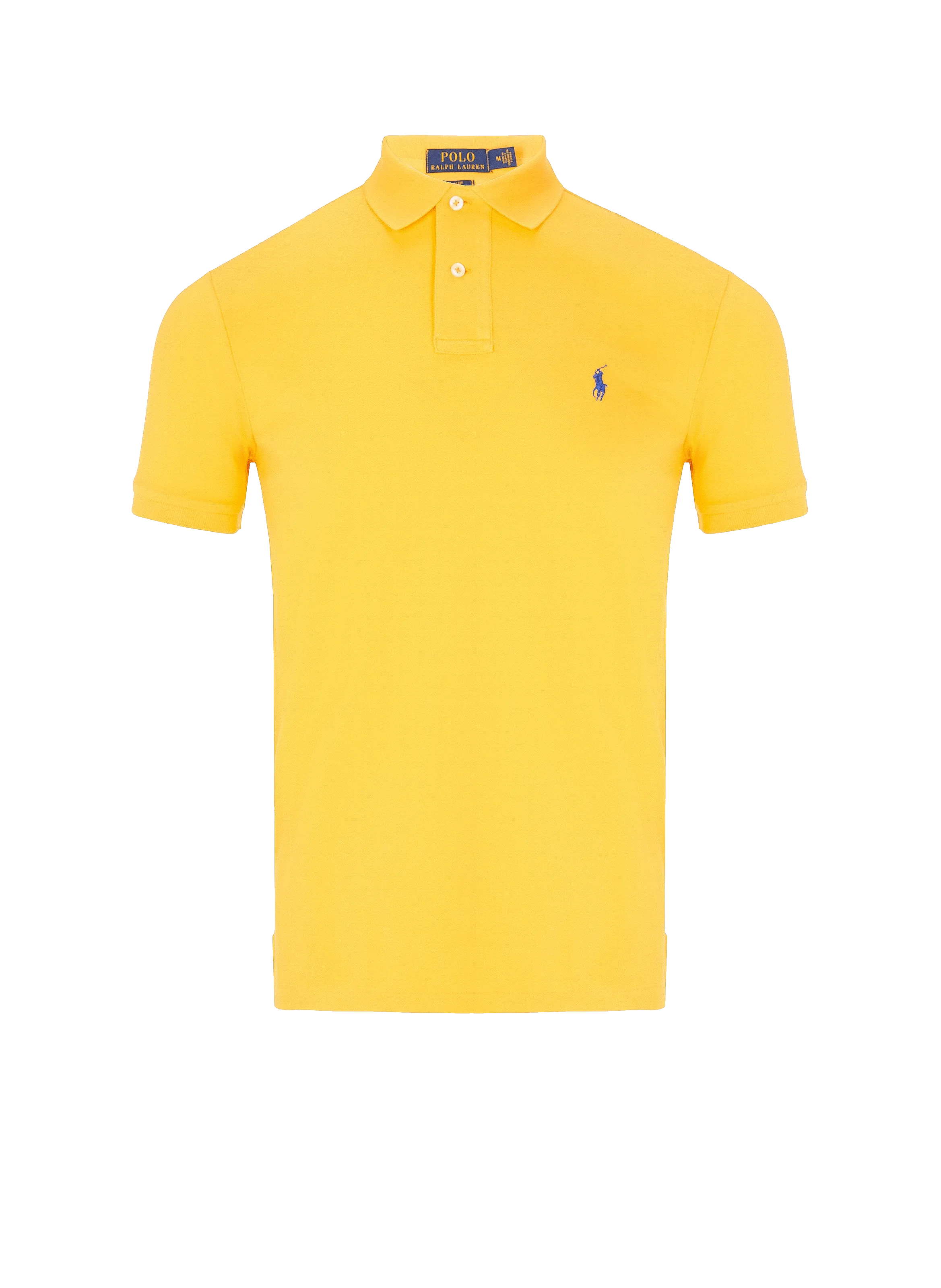 Polo ralph lauren  Slim-fit cotton piqué polo shirt - Yellow