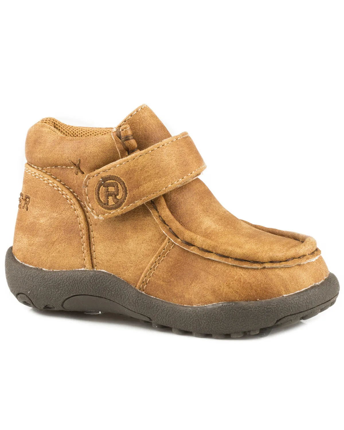 Roper Toddler Boys' Faux Leather Chukka Boots - Moc Toe