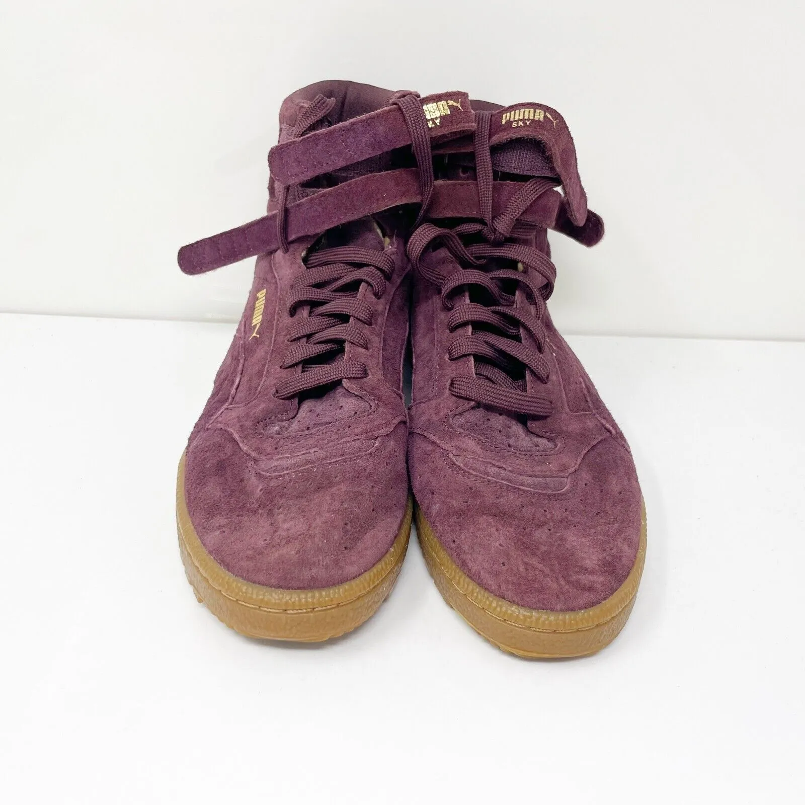 Puma Womens Sky II Hi 364395-04 Purple Casual Shoes Sneakers Size 8.5