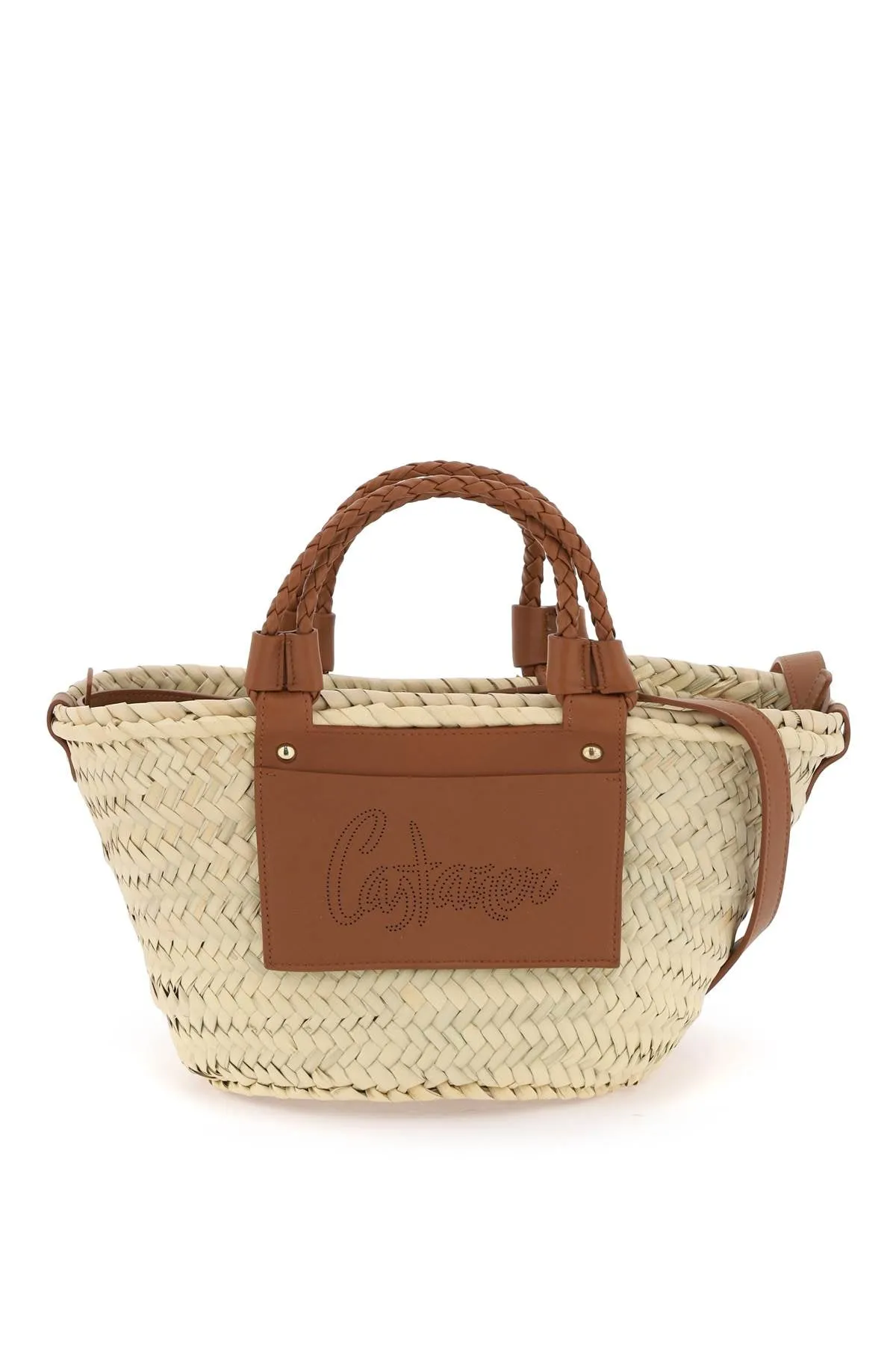 raffia basket bag for