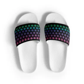 Rainbow Paw Print Women's Slides