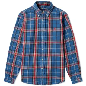 Ralph Lauren Check Overshirt in Blue & Red