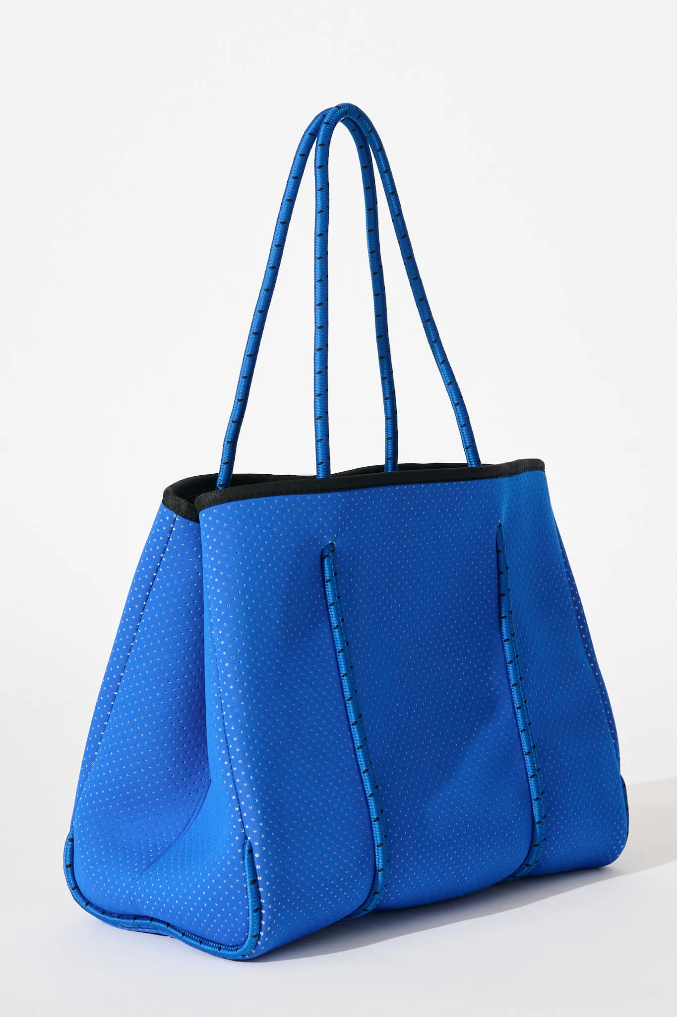 Rania Neoprene Tote Bag In Cobalt Blue