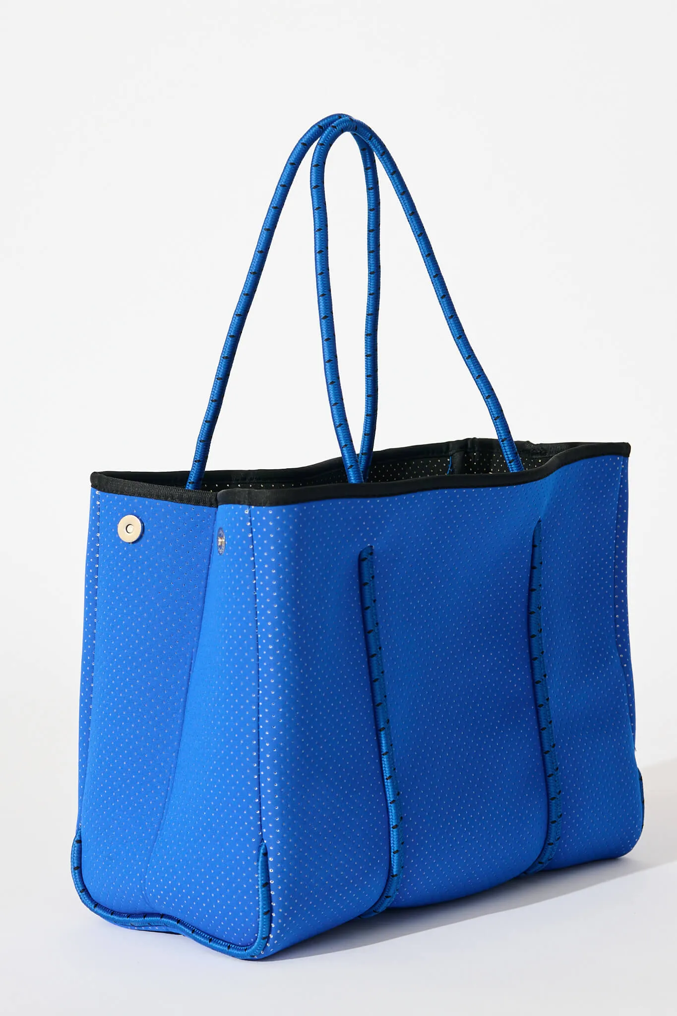 Rania Neoprene Tote Bag In Cobalt Blue