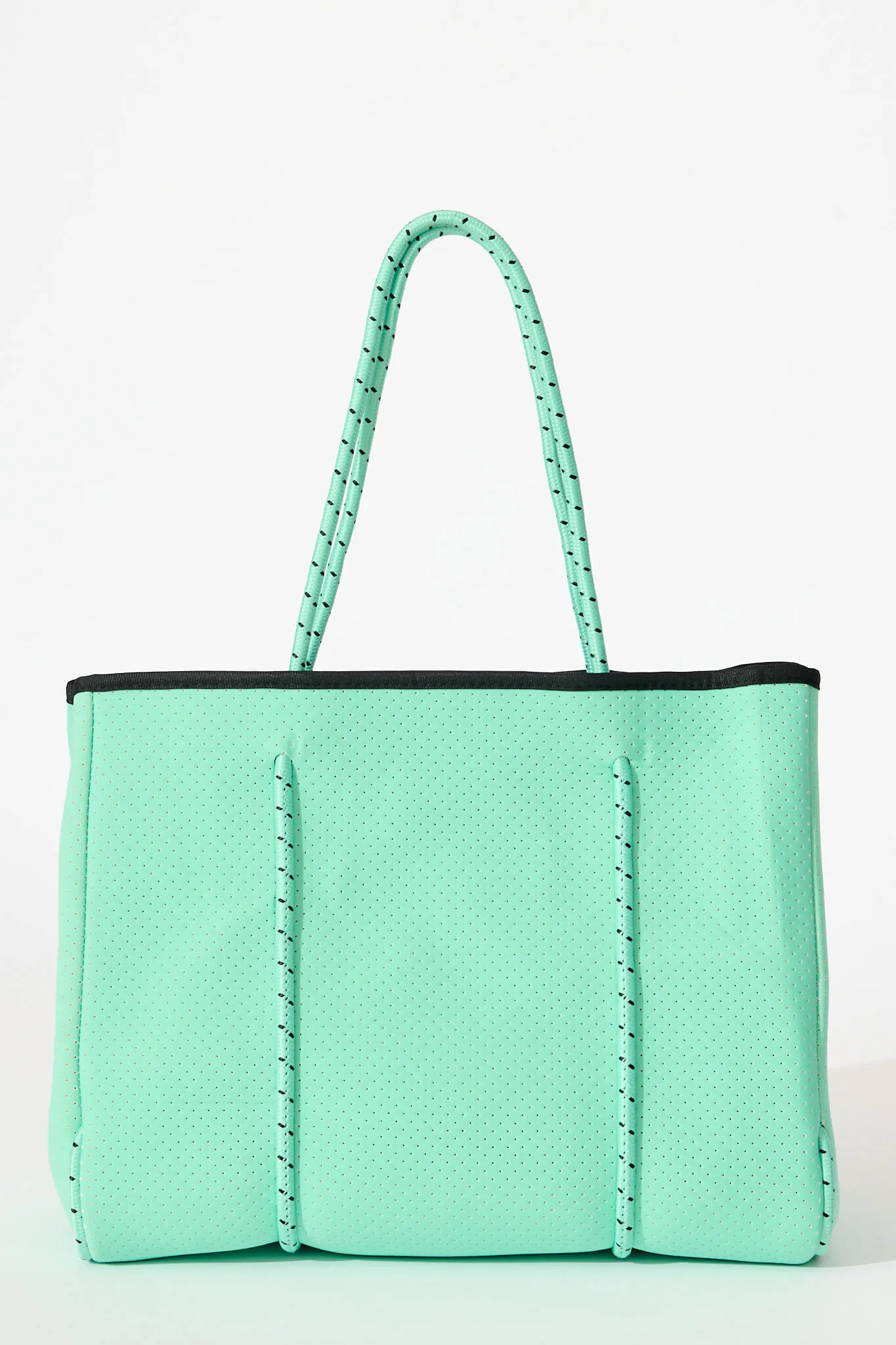 Rania Neoprene Tote Bag In Turquoise