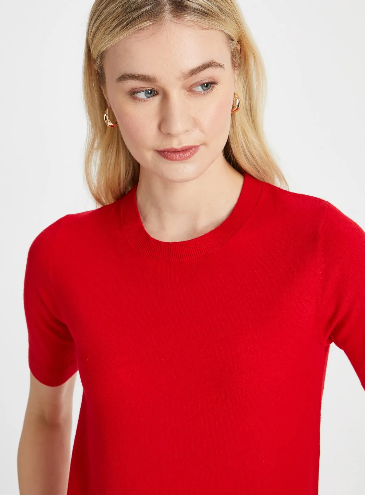 Red Soft Touch Short Sleeve Jumper - Shop Tu Clothing - £24