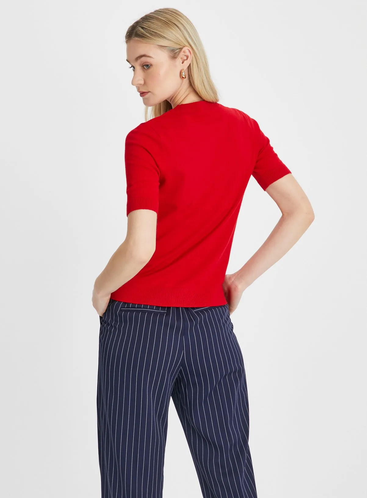 Red Soft Touch Short Sleeve Jumper - Shop Tu Clothing - £24