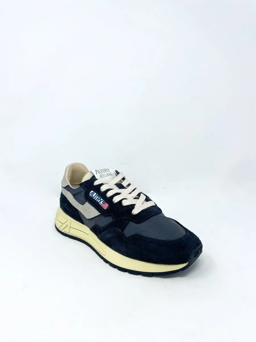 Reelwind Low Sneakers in Nylon & Suede Black