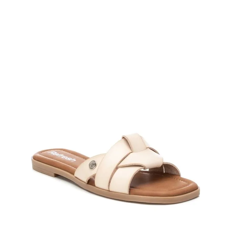 Flat White Sandals Refresh 171551 Donne