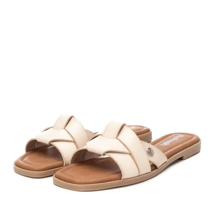 Flat White Sandals Refresh 171551 Donne