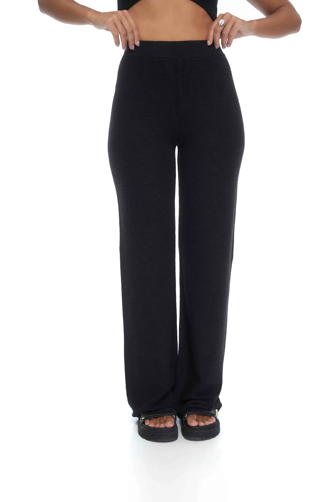 Rhoda Knit Pant - Black