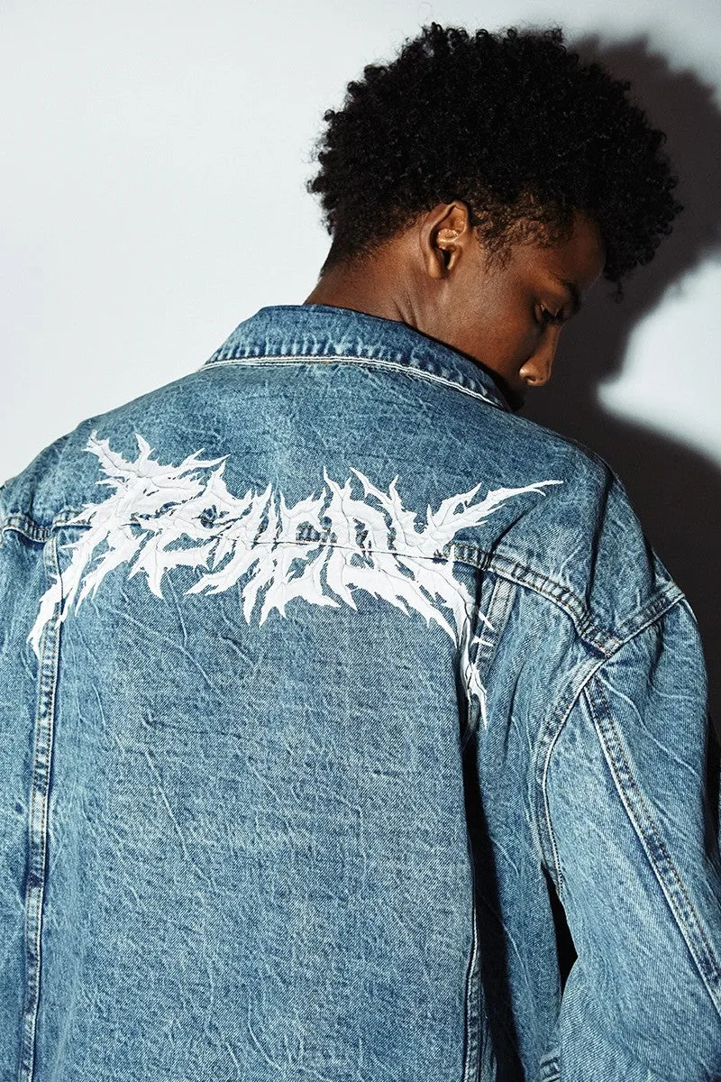 RMY Logo Print Jeans Jacket