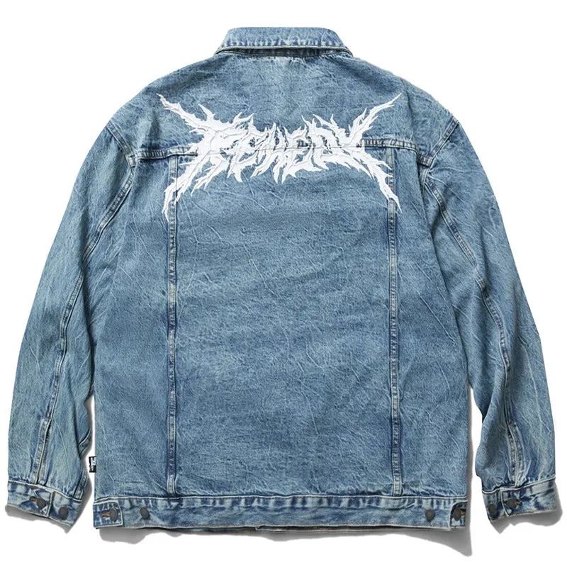 RMY Logo Print Jeans Jacket