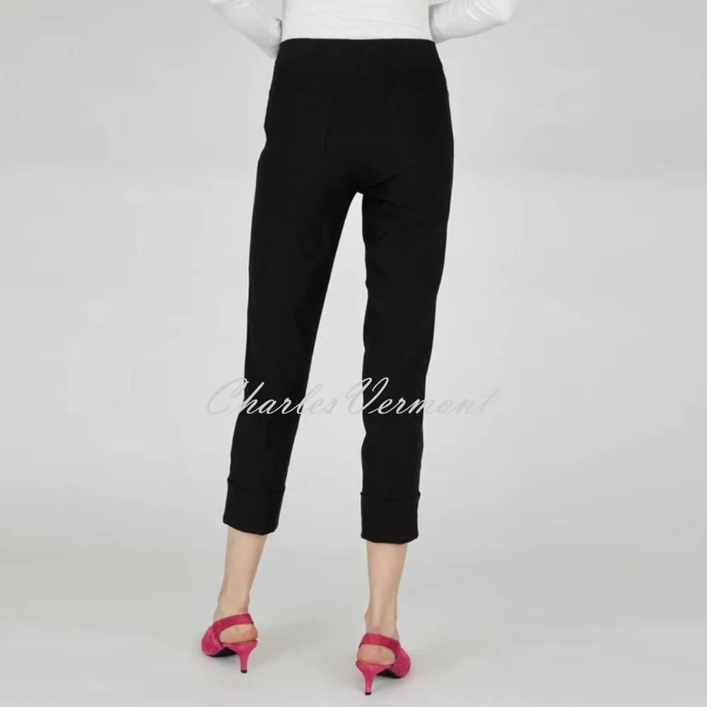 Robell Bella 09 Black Cropped Trouser 51568-5499-90