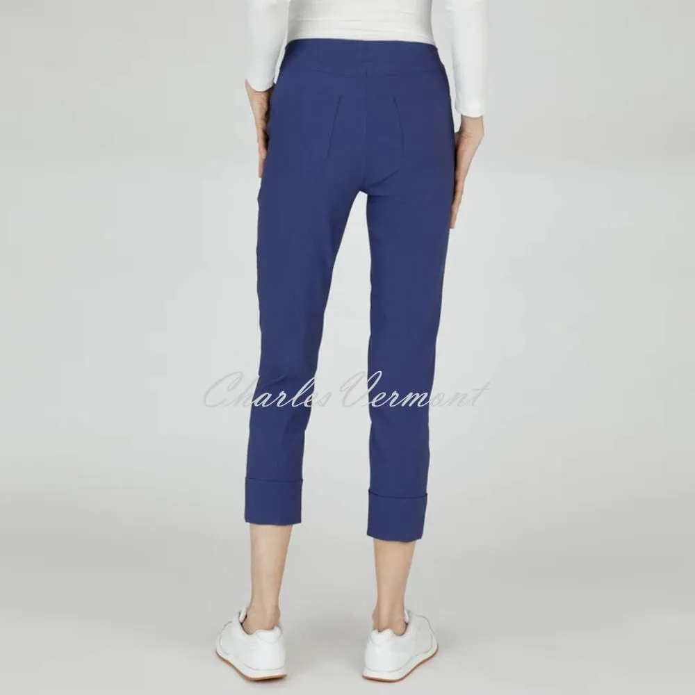 Robell Bella French Navy Cropped Trouser #51568-5499-68