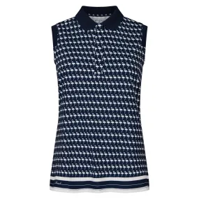 Rohnisch Deni Women's Golf Polo Flamingo Aop Navy