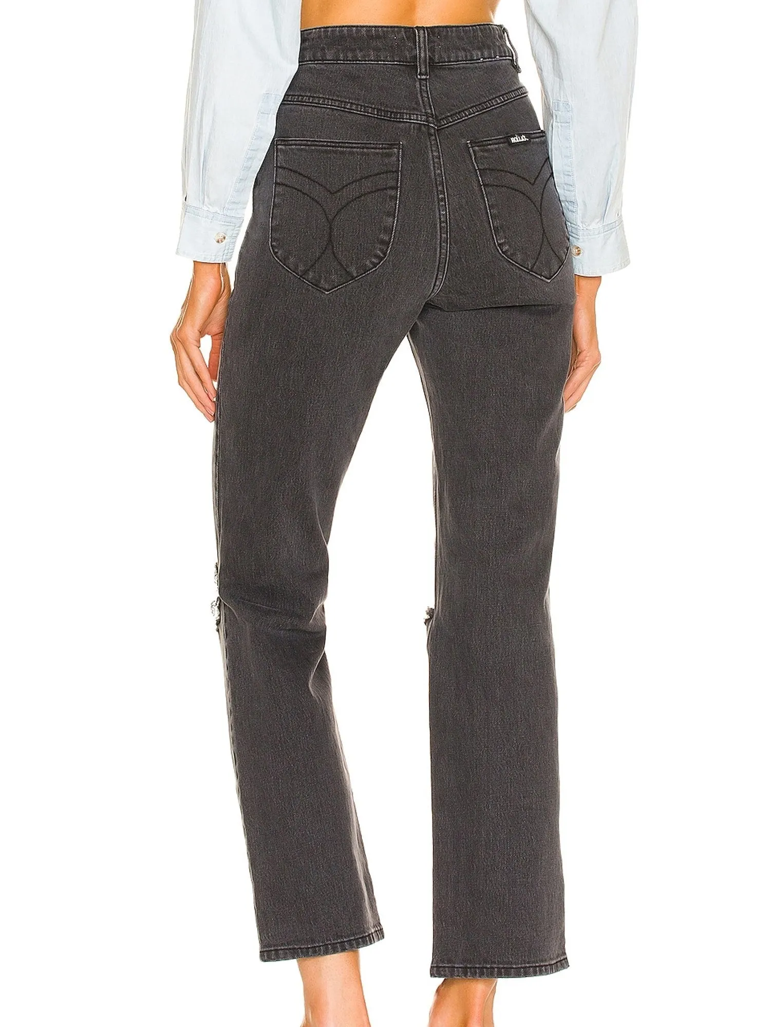 ROLLA'S Original Straight Worn In Jean - Google SEO friendly version: Classic Straight Leg Jeans