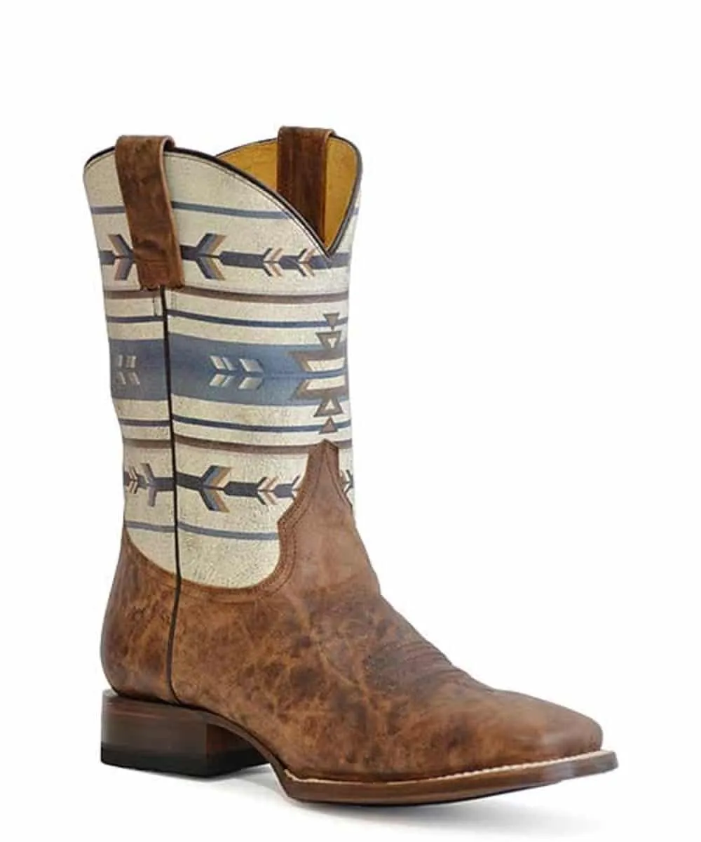 Roper Cowboy Aztec Tan Boots