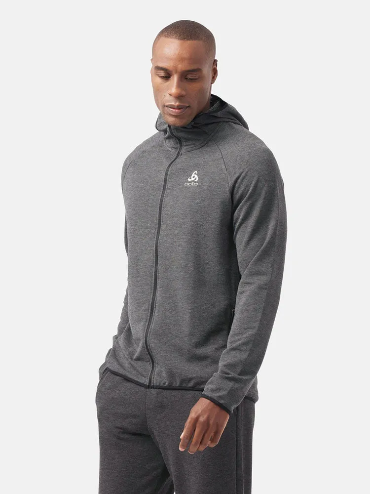 Run Easy 365 Mid Layer Hoodie Black Melange