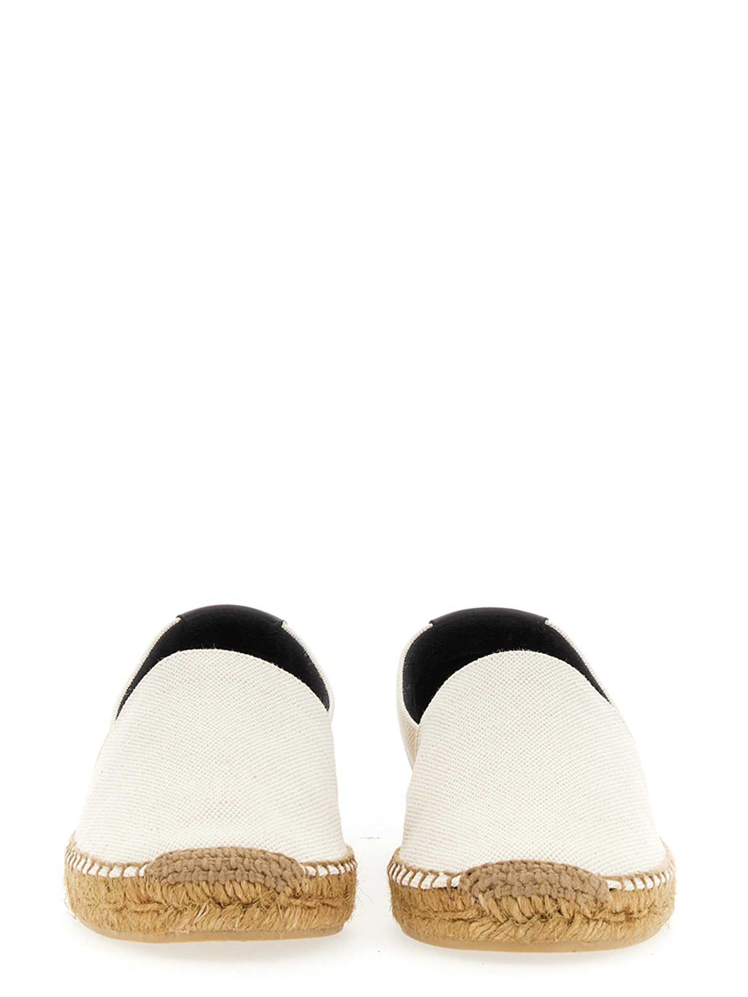 SAINT LAURENT Embroidered Canvas Espadrilles