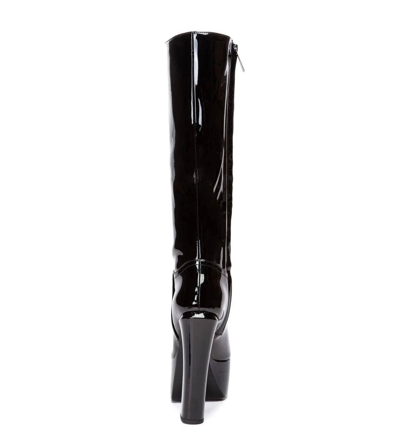 SARAHI | BLACK SHINY | KNEE BOOTS 