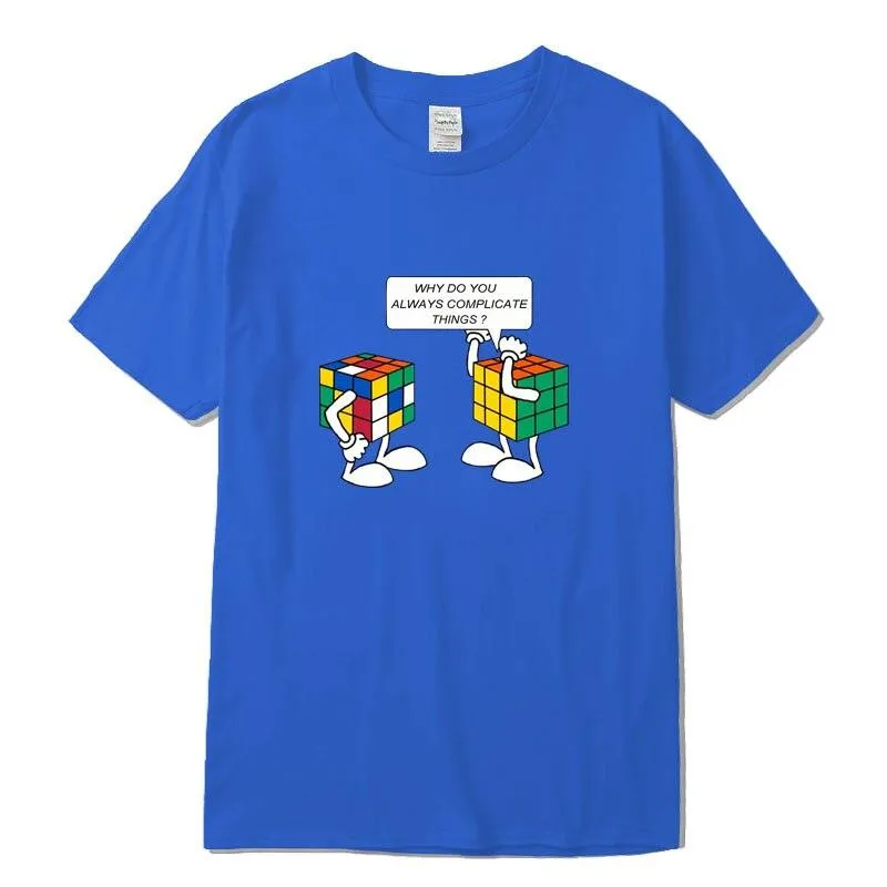 Sarcastic Pun Rubik's Cube T-shirt - Funny and Complicated