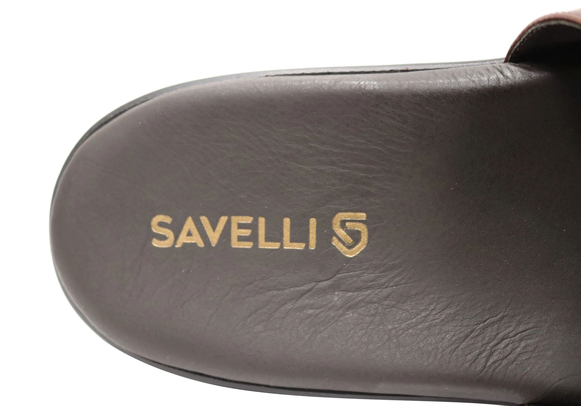 Savelli Pete Mens Comfortable Leather Slides Sandals Made In Brazil