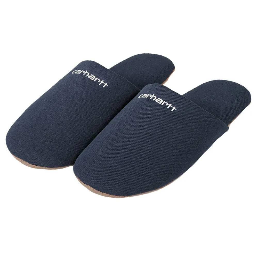 Embroidered Script Slippers