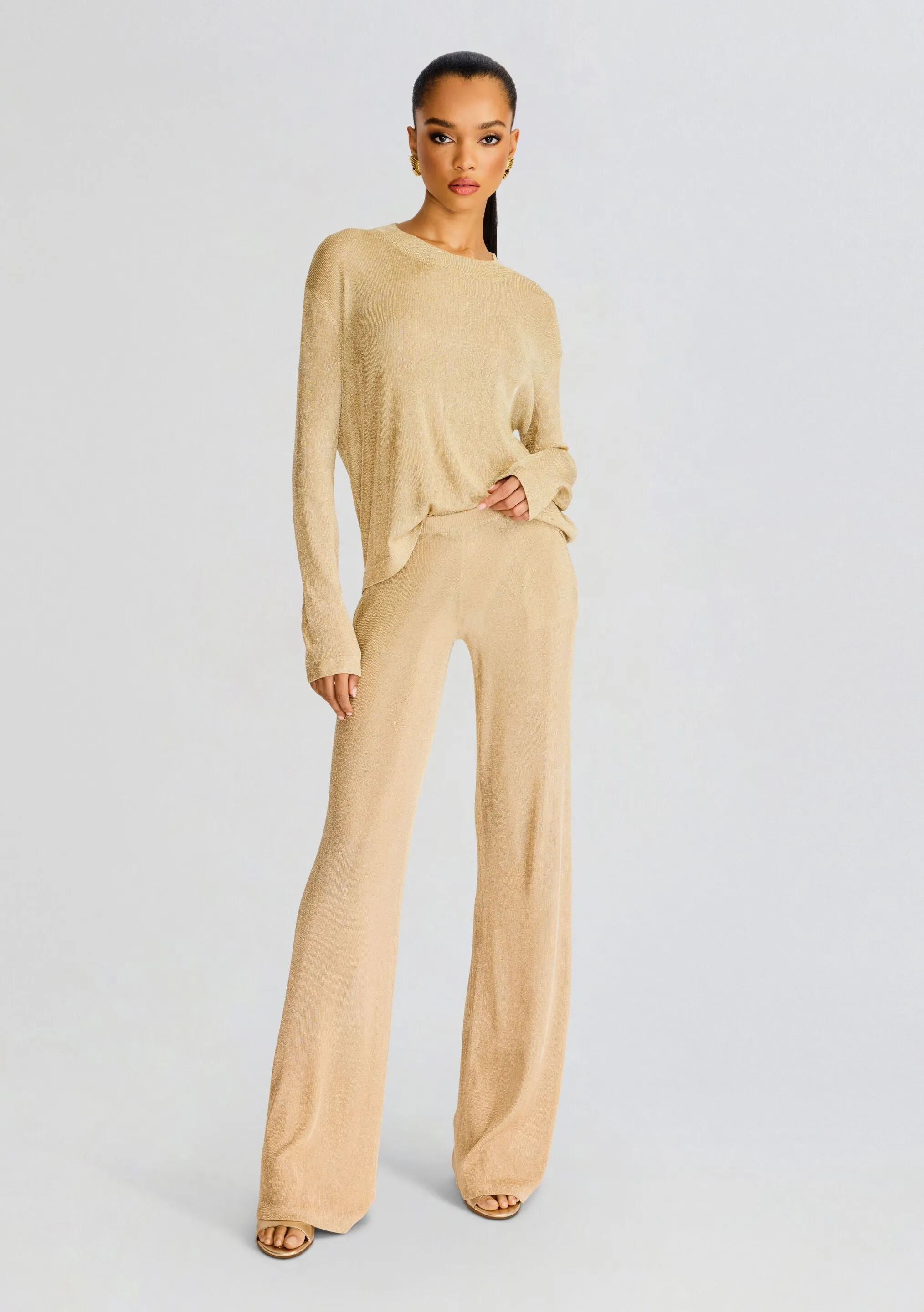 Sheldon Metallic Knit Pant