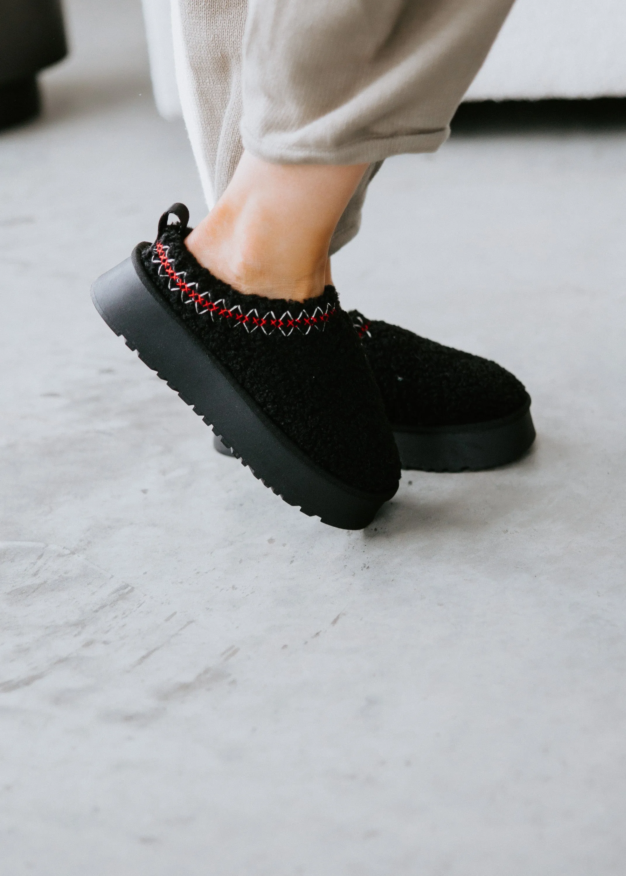 Sherpa Platform Slippers