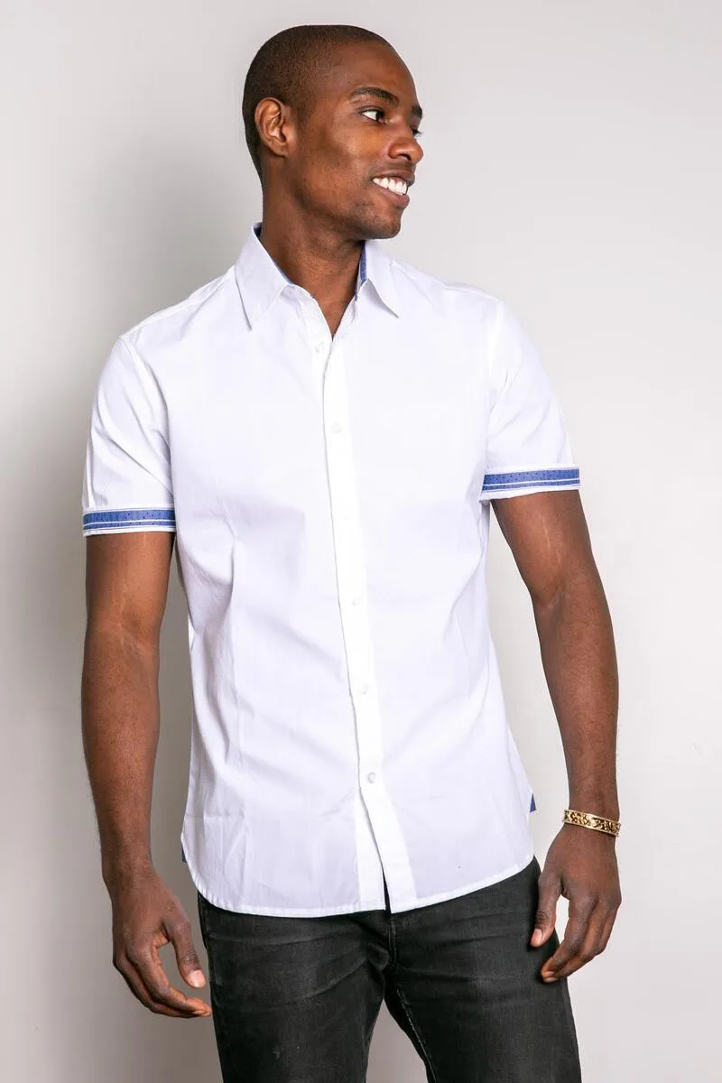 Short-Sleeve Cotton Button-Up Shirt - Shop Now