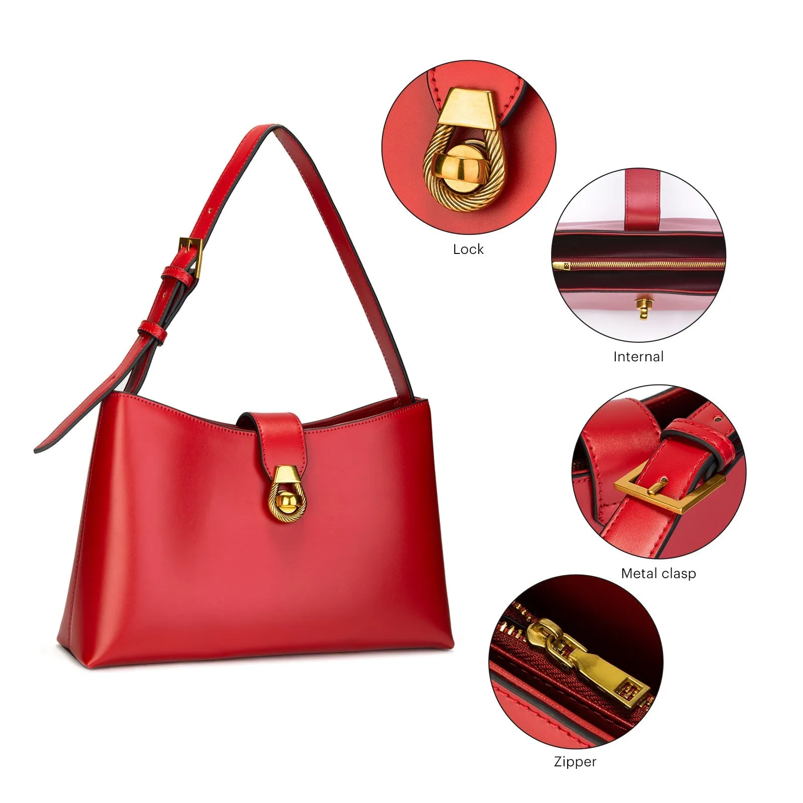 Siena Shoulder Bag Red