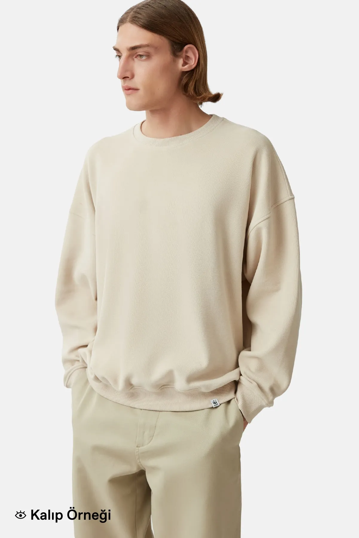 Sincap Ultra Soft Krem Sweatshirt