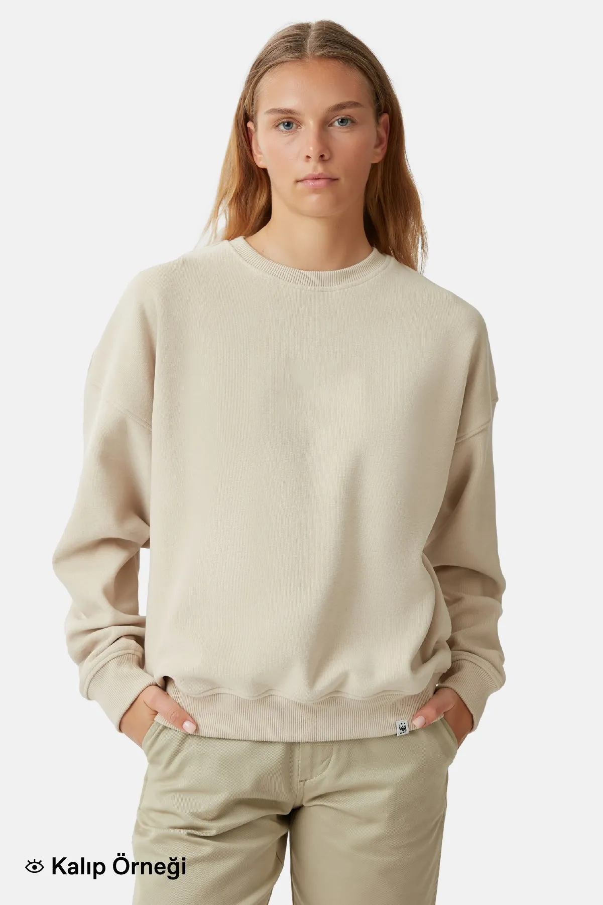 Sincap Ultra Soft Krem Sweatshirt