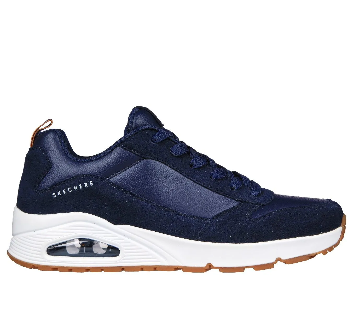 Skechers Uno Stacre Trainers Navy Leather