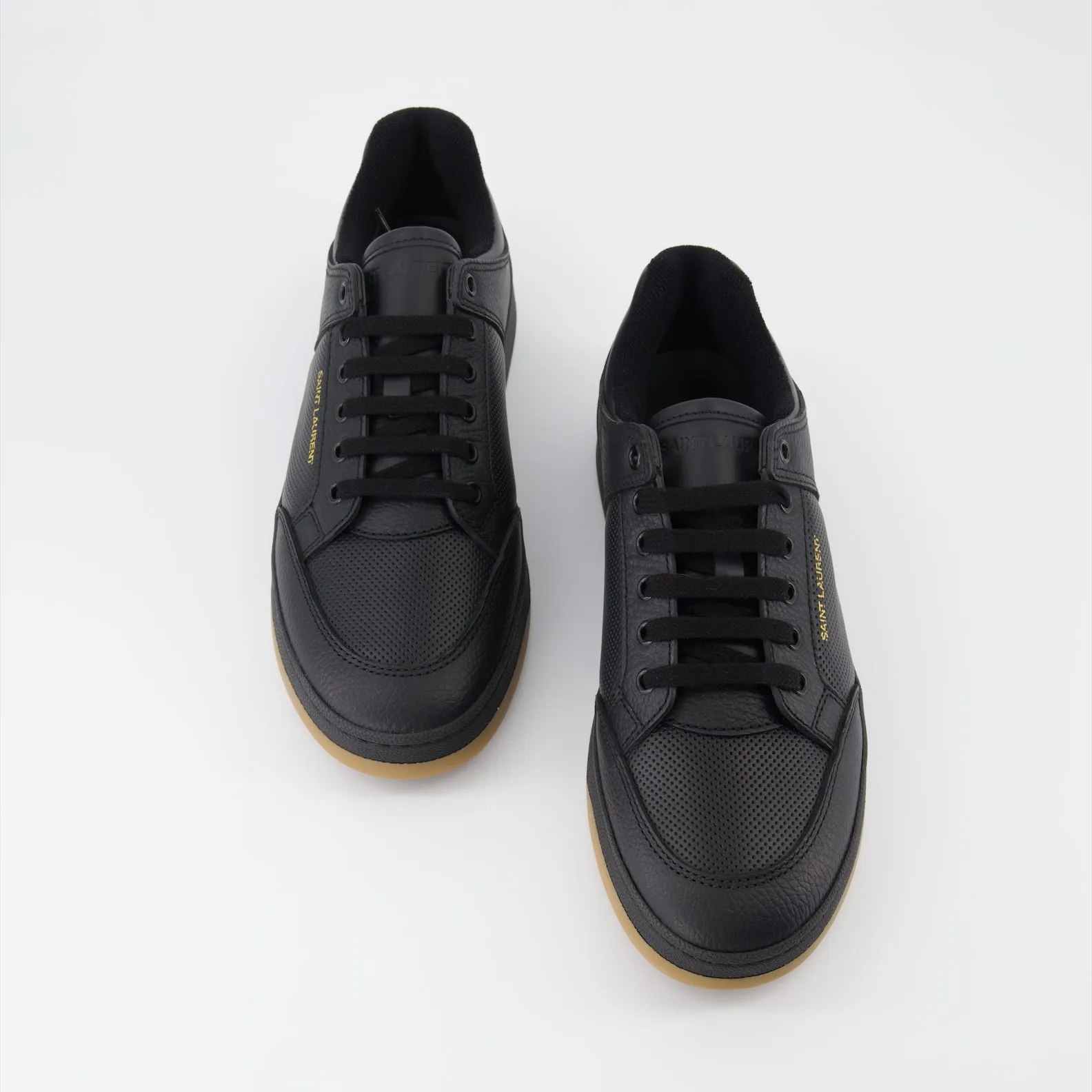 SL/61 Black Leather Sneakers