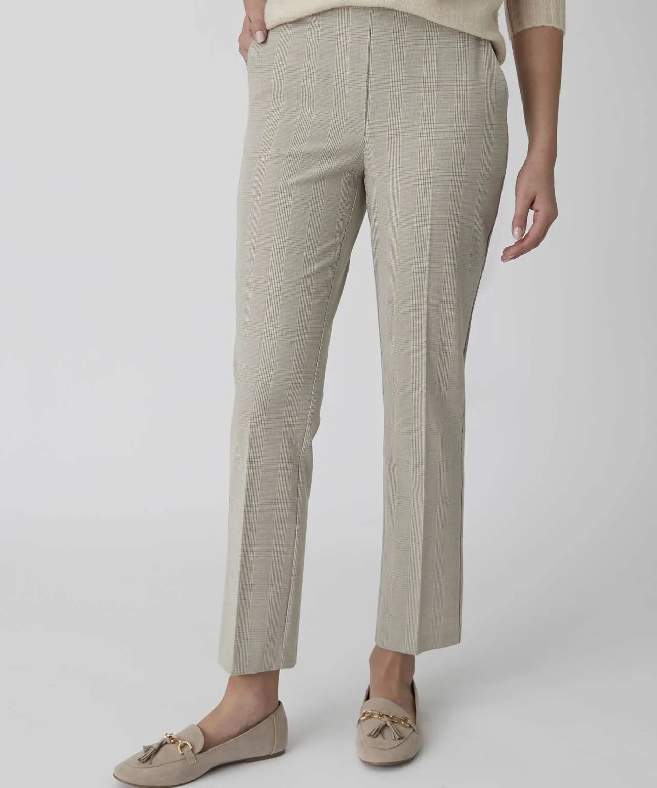 Slim Leg Check Trousers