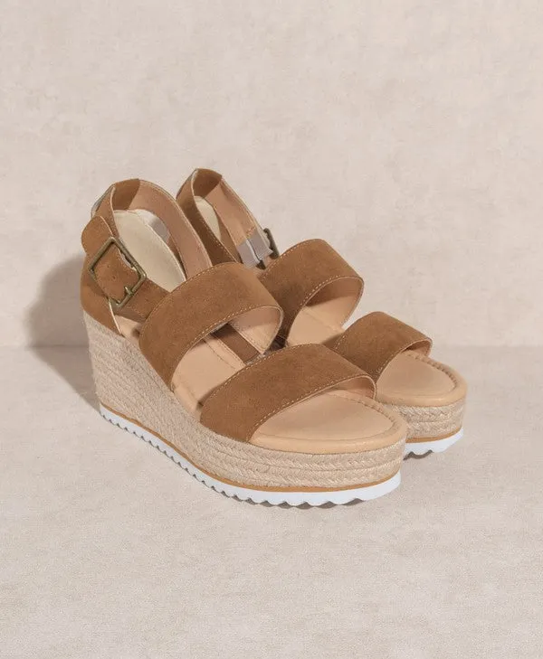 Slyvie Wedge Sandal with Double Straps