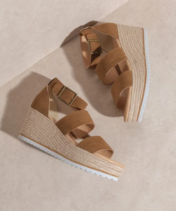 Slyvie Wedge Sandal with Double Straps