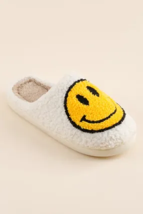 Smiley Bear Face Slippers