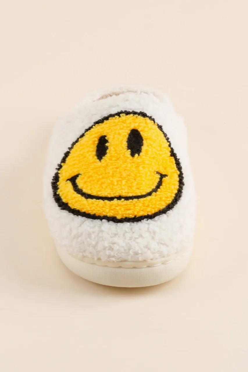 Smiley Bear Face Slippers