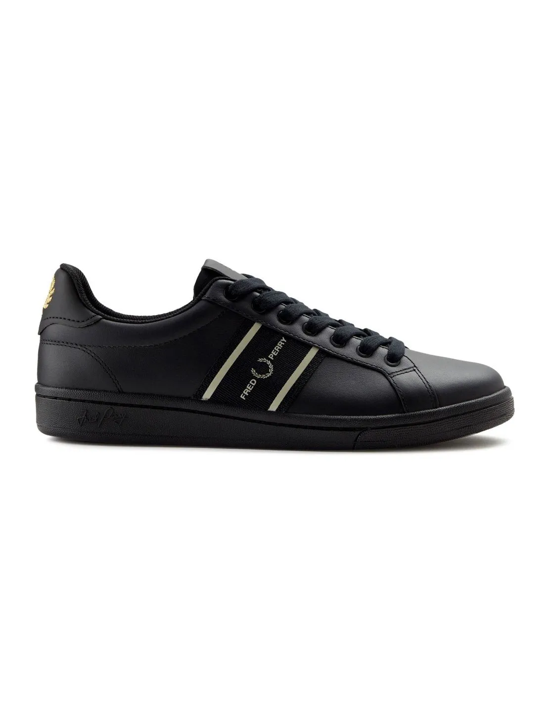 Men's Black Fred Perry Sneakers B4292 AI22