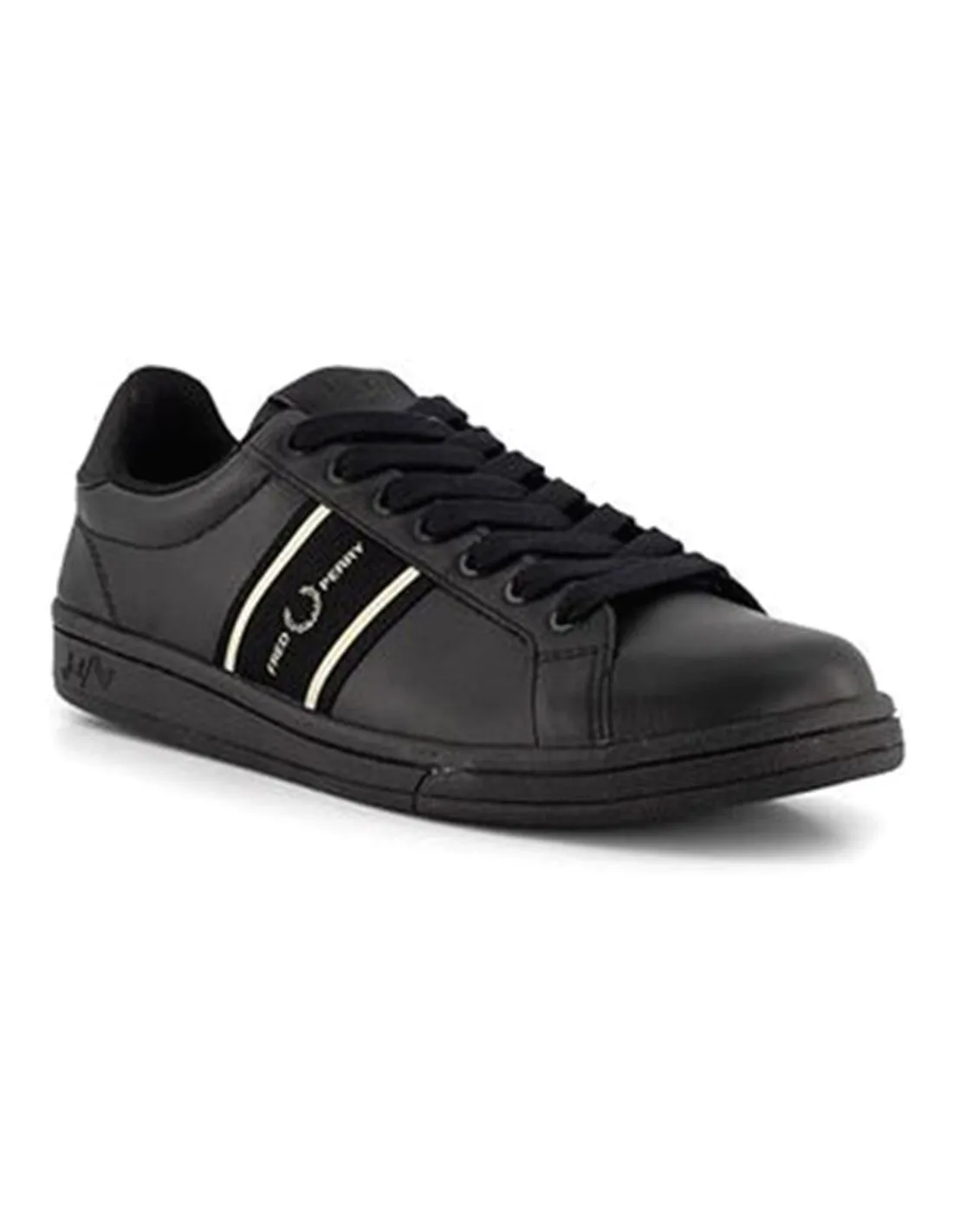 Men's Black Fred Perry Sneakers B4292 AI22