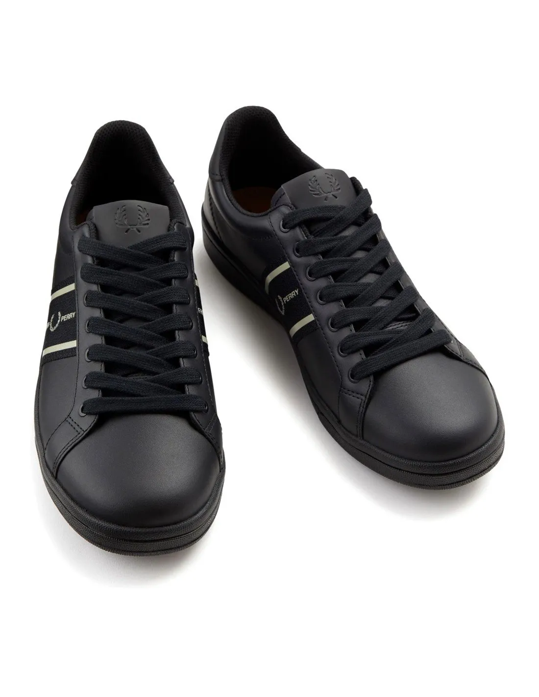 Men's Black Fred Perry Sneakers B4292 AI22