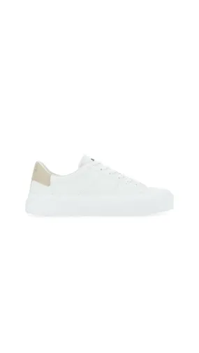 White and Beige Dual Tone Sneakers