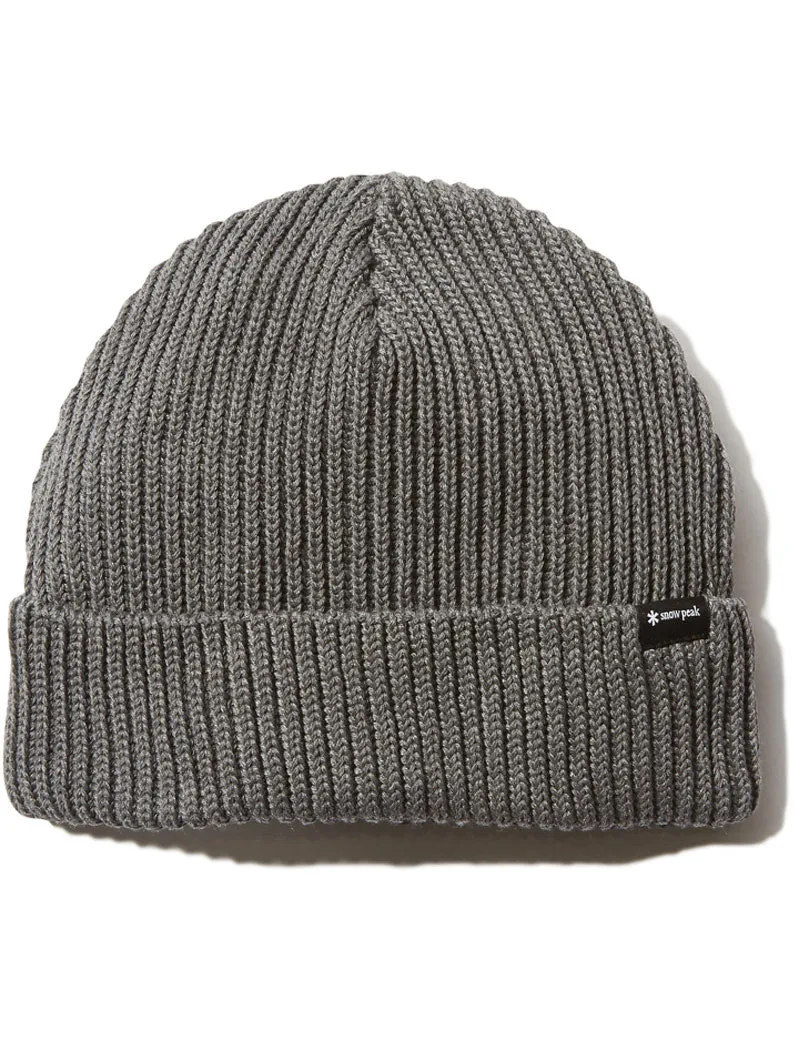 Snow Peak Pe/Co Knit Cap Beanie Grey