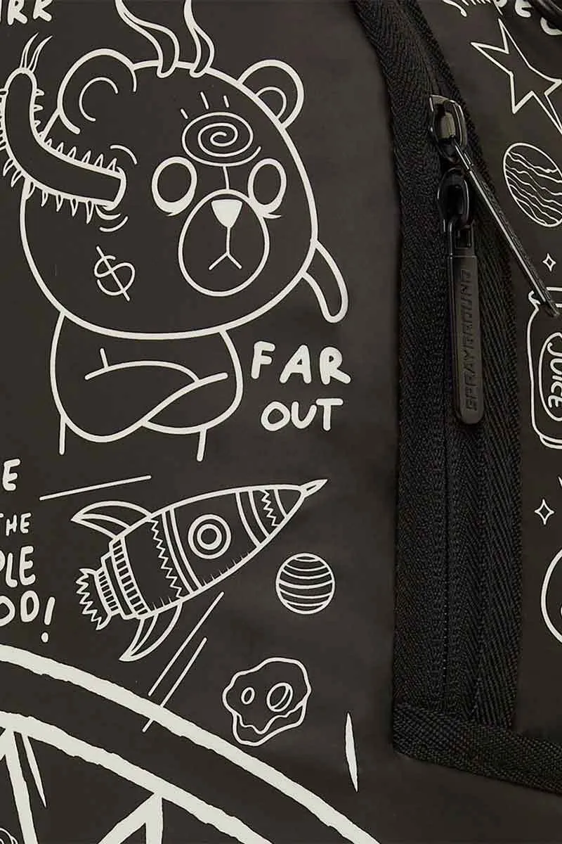 Sprayground Intergalactic Doodles DLXS Backpack B5416 Glow In Dark